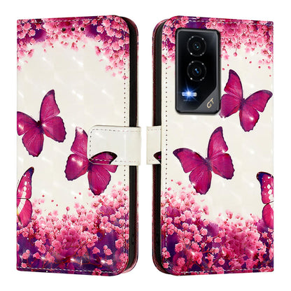 Honor GT Leather Flip Phone Case with 3D Painted Design, Card Holder, Wallet & Stand Function - Durable Protection & Easy Access
