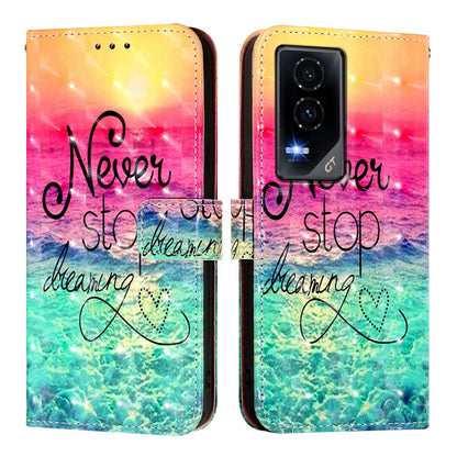 Honor GT Leather Flip Phone Case with 3D Painted Design, Card Holder, Wallet & Stand Function - Durable Protection & Easy Access