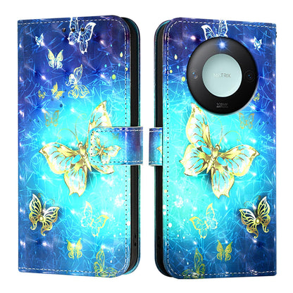 Honor X9C Smart 5G Leather Flip Phone Case with 3D Painted Design, Card Holder, Wallet & Stand Function - Durable Protection & Easy Access