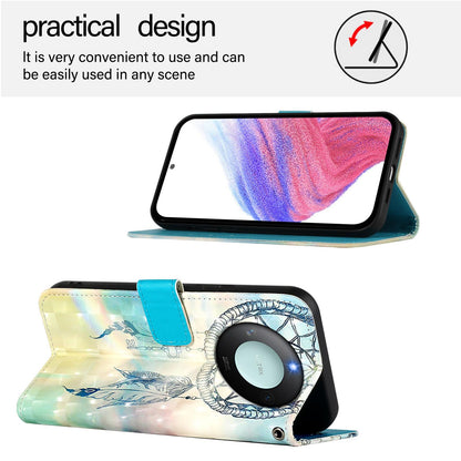 Honor X9C Smart 5G Leather Flip Phone Case with 3D Painted Design, Card Holder, Wallet & Stand Function - Durable Protection & Easy Access