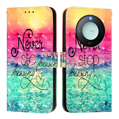 Honor X9C Smart 5G Leather Flip Phone Case with 3D Painted Design, Card Holder, Wallet & Stand Function - Durable Protection & Easy Access