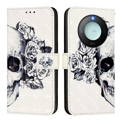 Honor X9C Smart 5G Leather Flip Phone Case with 3D Painted Design, Card Holder, Wallet & Stand Function - Durable Protection & Easy Access