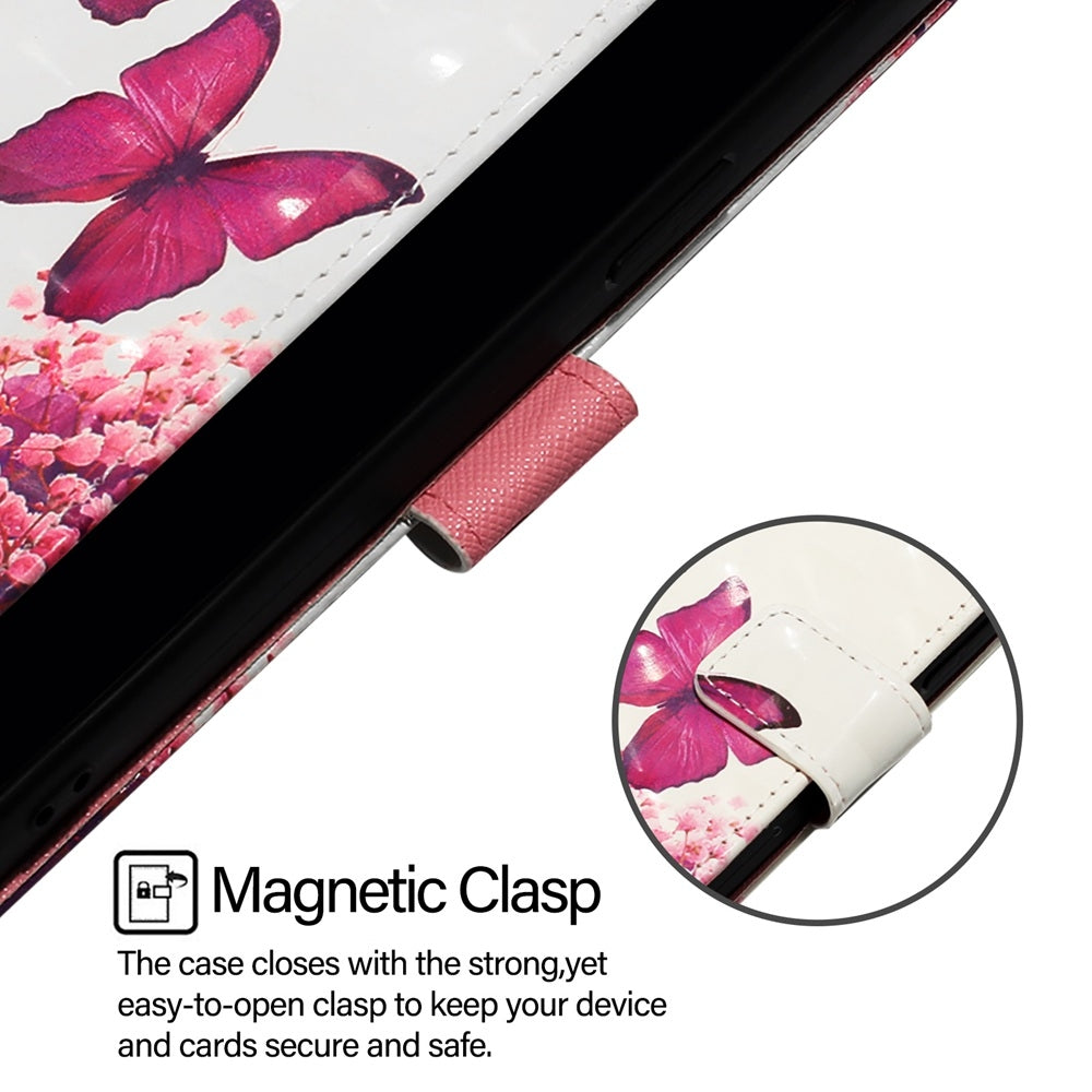 Xiaomi Poco F5 Leather Flip Phone Case with 3D Painted Design, Card Holder, Wallet & Stand Function - Durable Protection & Easy Access