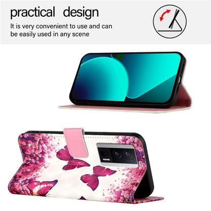 Xiaomi Poco F5 Pro Leather Flip Phone Case with 3D Painted Design, Card Holder, Wallet & Stand Function - Durable Protection & Easy Access