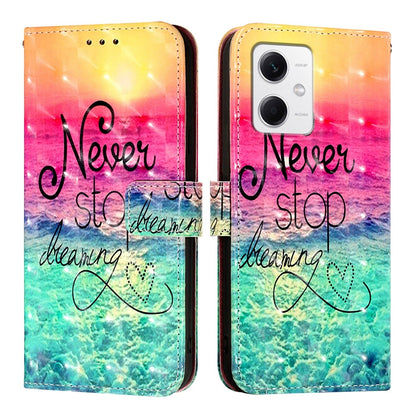 Xiaomi Poco X5 Leather Flip Phone Case with 3D Painted Design, Card Holder, Wallet & Stand Function - Durable Protection & Easy Access