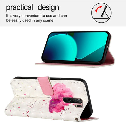 Redmi 9 Prime India Leather Flip Phone Case with 3D Painted Design, Card Holder, Wallet & Stand Function - Durable Protection & Easy Access