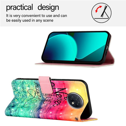 Redmi Note 9T Global Leather Flip Phone Case with 3D Painted Design, Card Holder, Wallet & Stand Function - Durable Protection & Easy Access