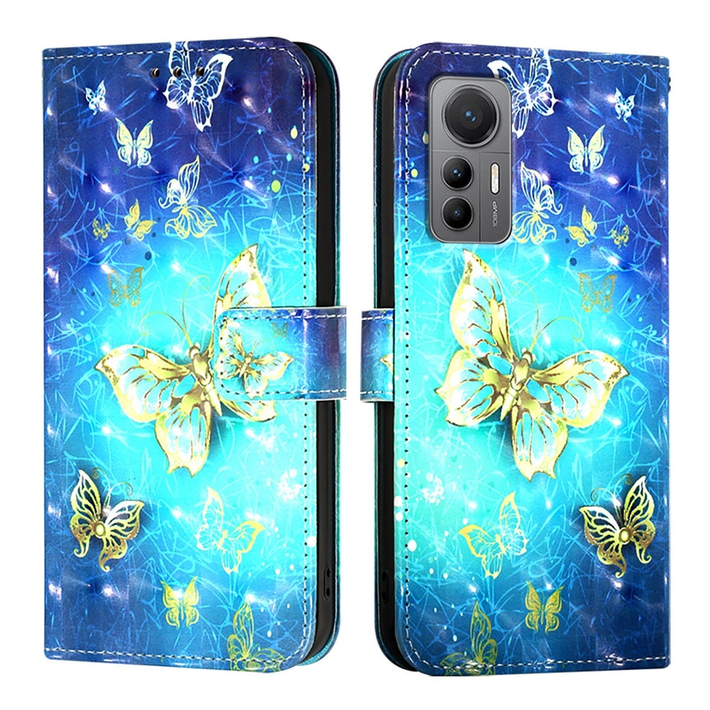 For Xiaomi 12 Lite Leather Flip Phone Case with 3D Painted Design, Card Holder, Wallet & Stand Function - Durable Protection & Easy Access