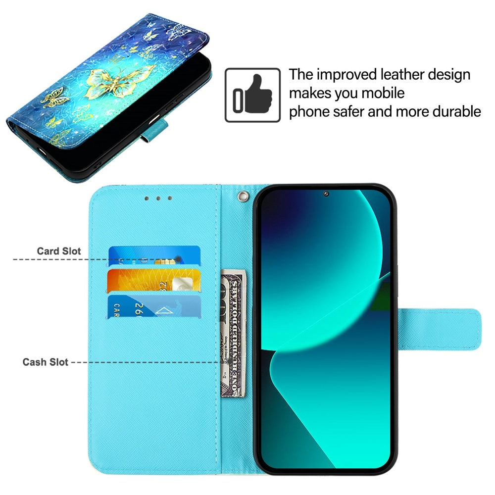 For Xiaomi 12 Lite Leather Flip Phone Case with 3D Painted Design, Card Holder, Wallet & Stand Function - Durable Protection & Easy Access
