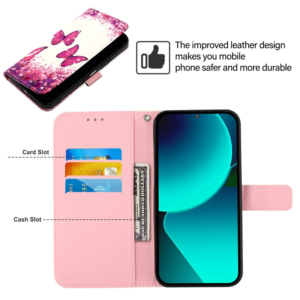 For Xiaomi 12 Lite Leather Flip Phone Case with 3D Painted Design, Card Holder, Wallet & Stand Function - Durable Protection & Easy Access