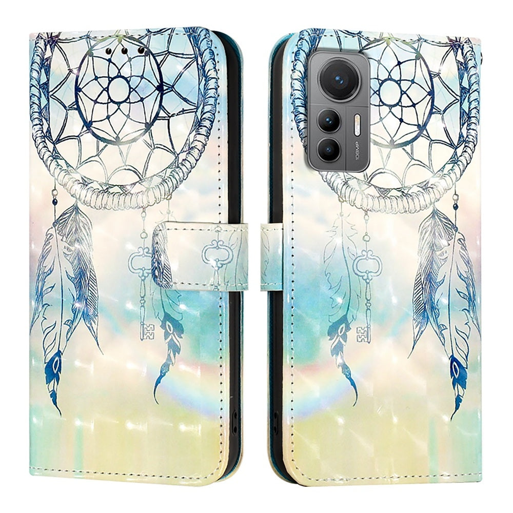 For Xiaomi 12 Lite Leather Flip Phone Case with 3D Painted Design, Card Holder, Wallet & Stand Function - Durable Protection & Easy Access