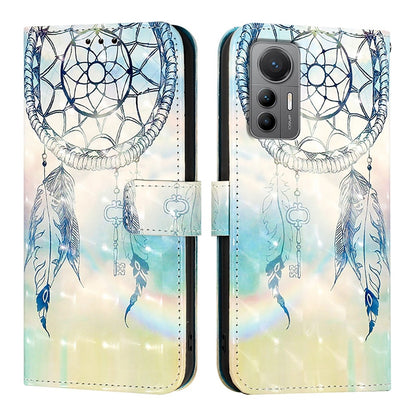 For Xiaomi 12 Lite Leather Flip Phone Case with 3D Painted Design, Card Holder, Wallet & Stand Function - Durable Protection & Easy Access