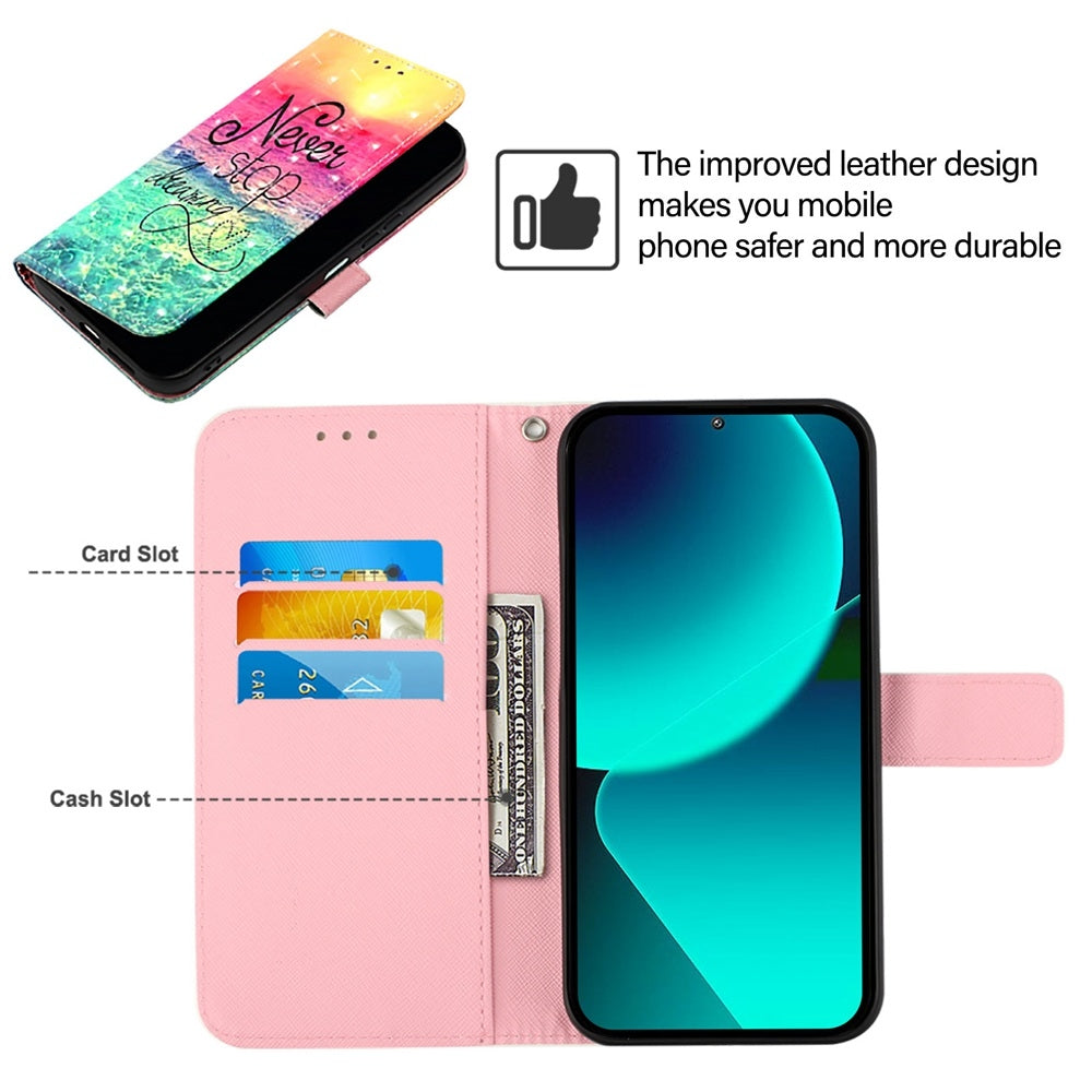 For Xiaomi 12 Lite Leather Flip Phone Case with 3D Painted Design, Card Holder, Wallet & Stand Function - Durable Protection & Easy Access