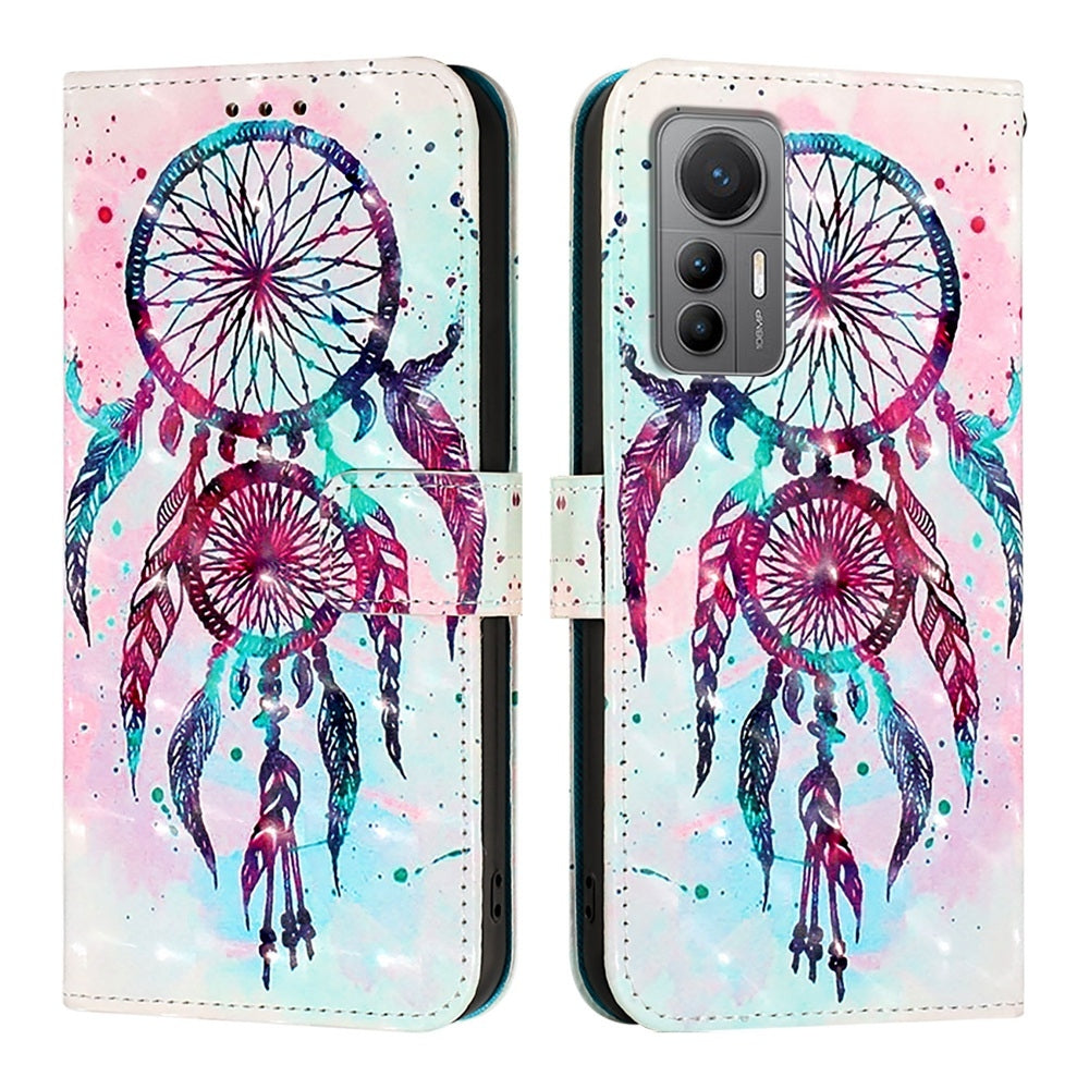 For Xiaomi 12 Lite Leather Flip Phone Case with 3D Painted Design, Card Holder, Wallet & Stand Function - Durable Protection & Easy Access
