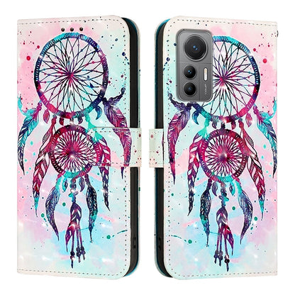 For Xiaomi 12 Lite Leather Flip Phone Case with 3D Painted Design, Card Holder, Wallet & Stand Function - Durable Protection & Easy Access