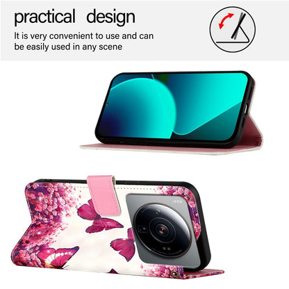 Xiaomi 12S Ultra Leather Flip Phone Case with 3D Painted Design, Card Holder, Wallet & Stand Function - Durable Protection & Easy Access