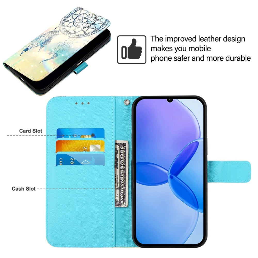 Xiaomi 13 Leather Flip Phone Case with 3D Painted Design, Card Holder, Wallet & Stand Function - Durable Protection & Easy Access