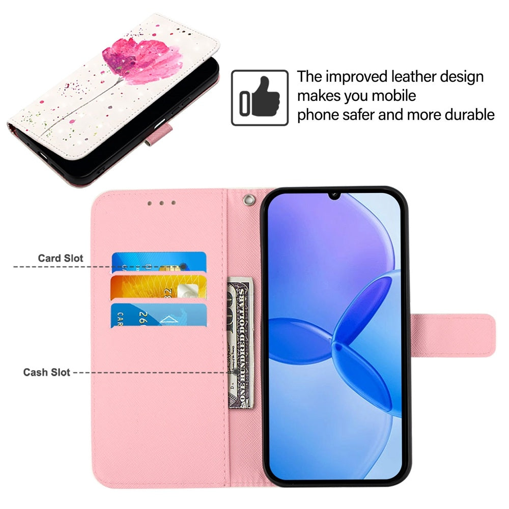 Xiaomi 13 Leather Flip Phone Case with 3D Painted Design, Card Holder, Wallet & Stand Function - Durable Protection & Easy Access