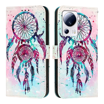 Xiaomi Civi 2 Leather Flip Phone Case with 3D Painted Design, Card Holder, Wallet & Stand Function - Durable Protection & Easy Access