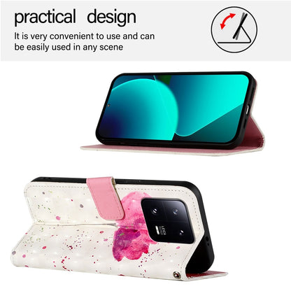 Xiaomi 13 Pro Leather Flip Phone Case with 3D Painted Design, Card Holder, Wallet & Stand Function - Durable Protection & Easy Access