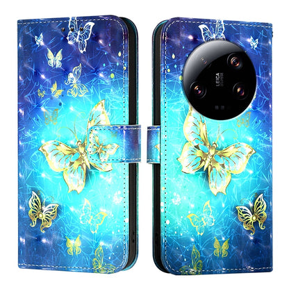 Xiaomi 13 Ultra Leather Flip Phone Case with 3D Painted Design, Card Holder, Wallet & Stand Function - Durable Protection & Easy Access