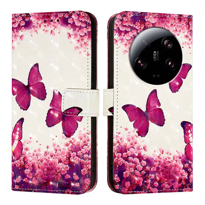 Xiaomi 13 Ultra Leather Flip Phone Case with 3D Painted Design, Card Holder, Wallet & Stand Function - Durable Protection & Easy Access