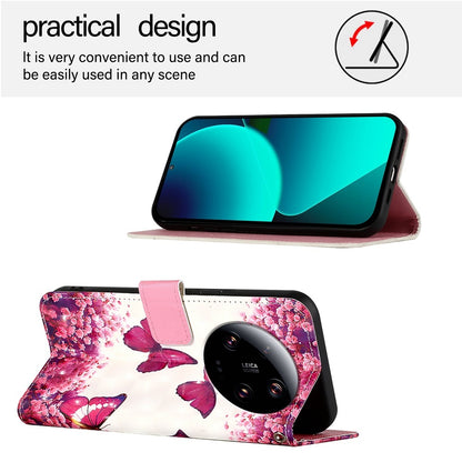 Xiaomi 13 Ultra Leather Flip Phone Case with 3D Painted Design, Card Holder, Wallet & Stand Function - Durable Protection & Easy Access