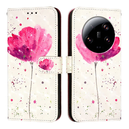 Xiaomi 13 Ultra Leather Flip Phone Case with 3D Painted Design, Card Holder, Wallet & Stand Function - Durable Protection & Easy Access