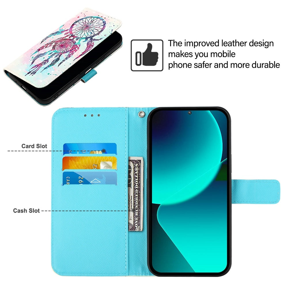 Xiaomi 13 Ultra Leather Flip Phone Case with 3D Painted Design, Card Holder, Wallet & Stand Function - Durable Protection & Easy Access