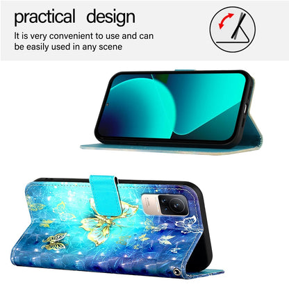 Xiaomi Civi 1S Leather Flip Phone Case with 3D Painted Design, Card Holder, Wallet & Stand Function - Durable Protection & Easy Access