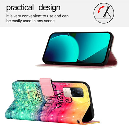 Xiaomi Civi 1S Leather Flip Phone Case with 3D Painted Design, Card Holder, Wallet & Stand Function - Durable Protection & Easy Access
