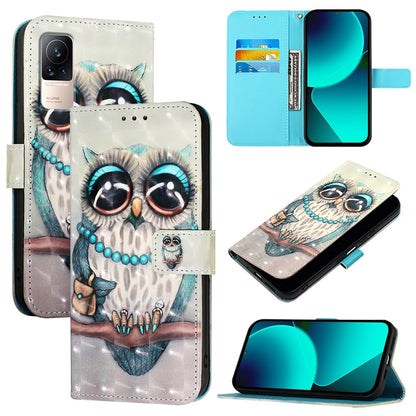 Xiaomi Civi 1S Leather Flip Phone Case with 3D Painted Design, Card Holder, Wallet & Stand Function - Durable Protection & Easy Access