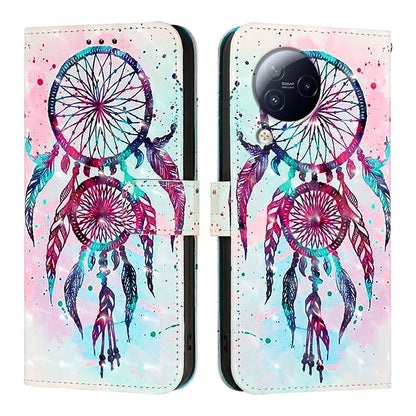 Xiaomi Civi 3 Leather Flip Phone Case with 3D Painted Design, Card Holder, Wallet & Stand Function - Durable Protection & Easy Access