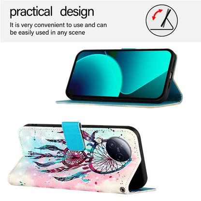 Xiaomi Civi 3 Leather Flip Phone Case with 3D Painted Design, Card Holder, Wallet & Stand Function - Durable Protection & Easy Access