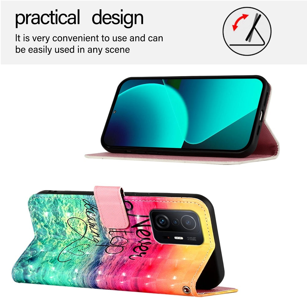 Xiaomi Mi 10T Pro 5G Leather Flip Phone Case with 3D Painted Design, Card Holder, Wallet & Stand Function - Durable Protection & Easy Access