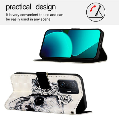 Xiaomi Mi 10T 5G Leather Flip Phone Case with 3D Painted Design, Card Holder, Wallet & Stand Function - Durable Protection & Easy Access