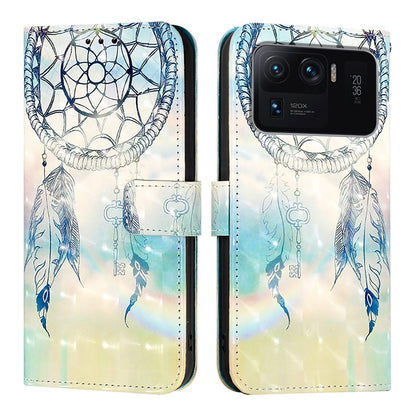 Xiaomi Mi 11 Ultra Leather Flip Phone Case with 3D Painted Design, Card Holder, Wallet & Stand Function - Durable Protection & Easy Access
