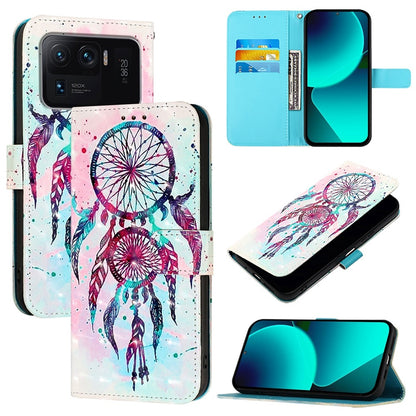 Xiaomi Mi 11 Ultra Leather Flip Phone Case with 3D Painted Design, Card Holder, Wallet & Stand Function - Durable Protection & Easy Access