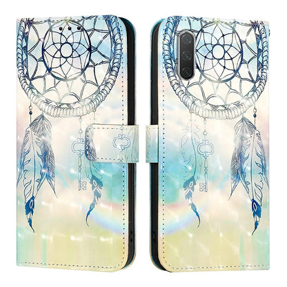 Xiaomi Mi A3 Leather Flip Phone Case with 3D Painted Design, Card Holder, Wallet & Stand Function - Durable Protection & Easy Access