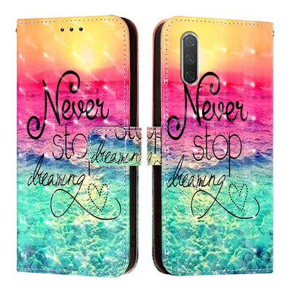 Xiaomi Mi A3 Leather Flip Phone Case with 3D Painted Design, Card Holder, Wallet & Stand Function - Durable Protection & Easy Access