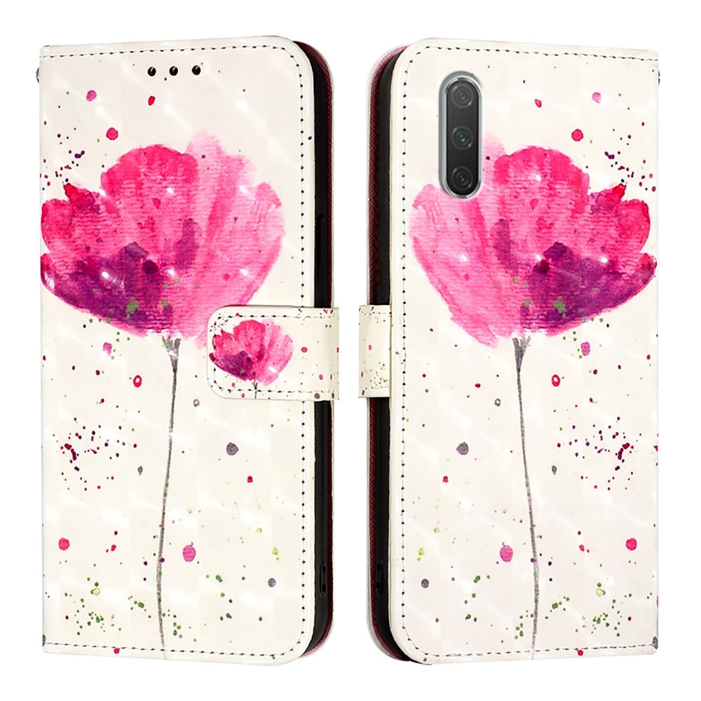 Xiaomi Mi CC9e Leather Flip Phone Case with 3D Painted Design, Card Holder, Wallet & Stand Function - Durable Protection & Easy Access
