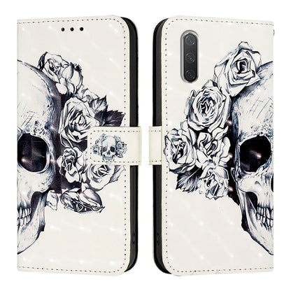 Xiaomi Mi CC9e Leather Flip Phone Case with 3D Painted Design, Card Holder, Wallet & Stand Function - Durable Protection & Easy Access