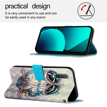 Xiaomi Mi A3 Leather Flip Phone Case with 3D Painted Design, Card Holder, Wallet & Stand Function - Durable Protection & Easy Access