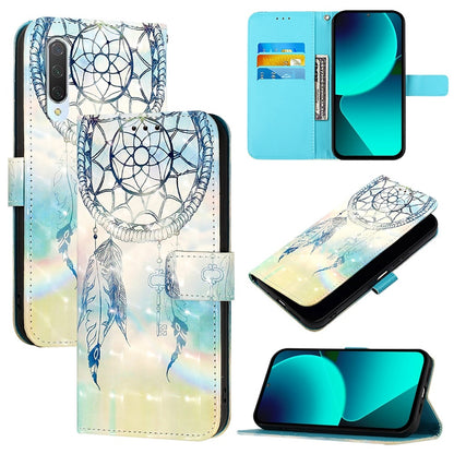 Xiaomi Mi CC9 Leather Flip Phone Case with 3D Painted Design, Card Holder, Wallet & Stand Function - Durable Protection & Easy Access