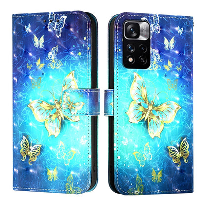 Xiaomi Poco X4 NFC Leather Flip Phone Case with 3D Painted Design, Card Holder, Wallet & Stand Function - Durable Protection & Easy Access