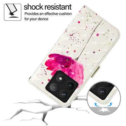 Xiaomi 14T Leather Flip Phone Case with 3D Painted Design, Card Holder, Wallet & Stand Function - Durable Protection & Easy Access