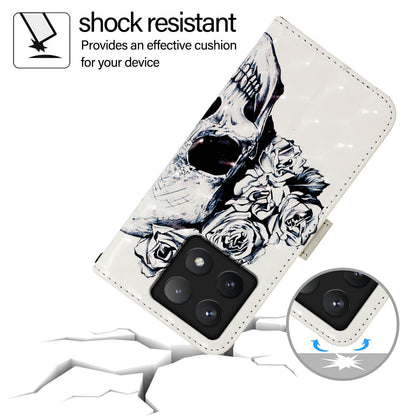 Xiaomi 14T Leather Flip Phone Case with 3D Painted Design, Card Holder, Wallet & Stand Function - Durable Protection & Easy Access