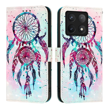 Xiaomi 14T Pro Leather Flip Phone Case with 3D Painted Design, Card Holder, Wallet & Stand Function - Durable Protection & Easy Access