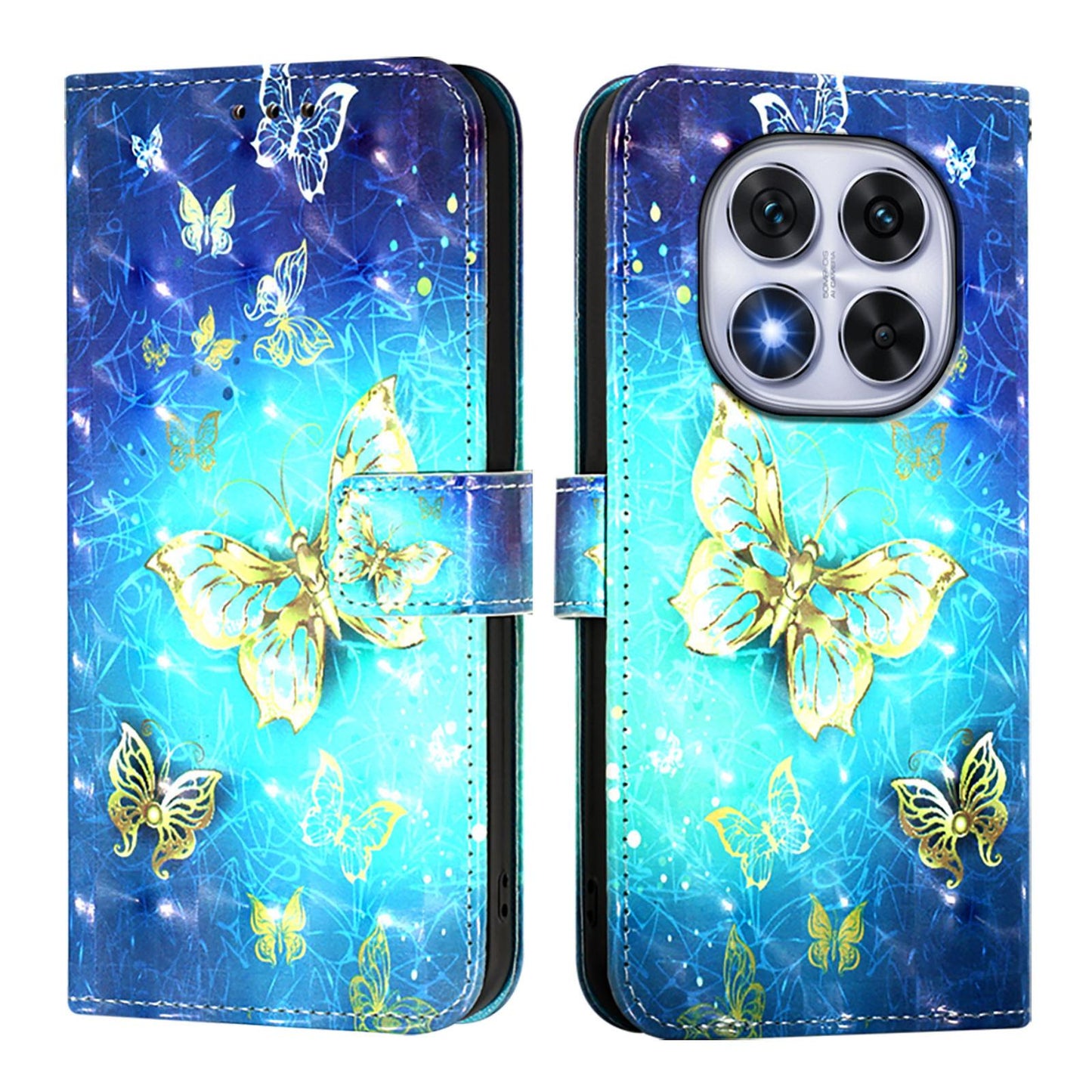 Xiaomi Poco X7 5G Leather Flip Phone Case with 3D Painted Design, Card Holder, Wallet & Stand Function - Durable Protection & Easy Access