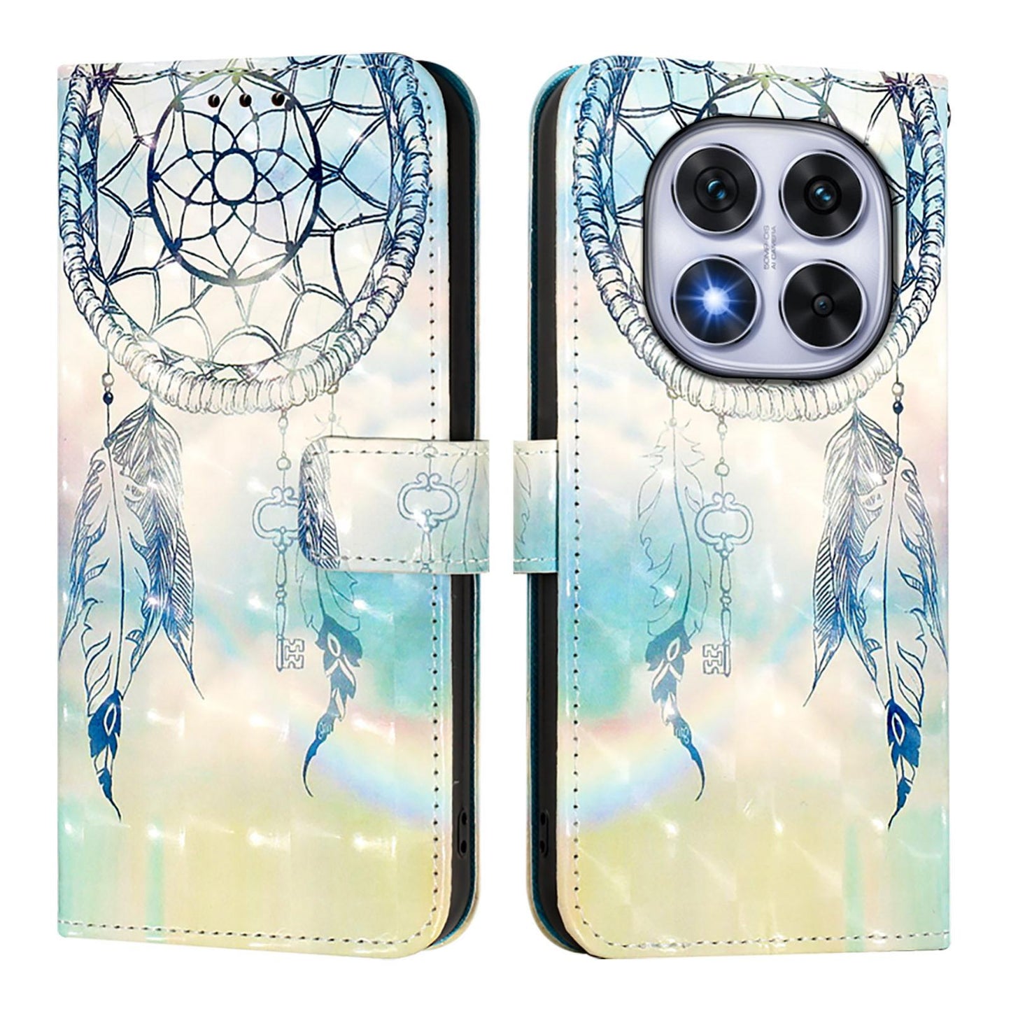 Xiaomi Poco X7 5G Leather Flip Phone Case with 3D Painted Design, Card Holder, Wallet & Stand Function - Durable Protection & Easy Access